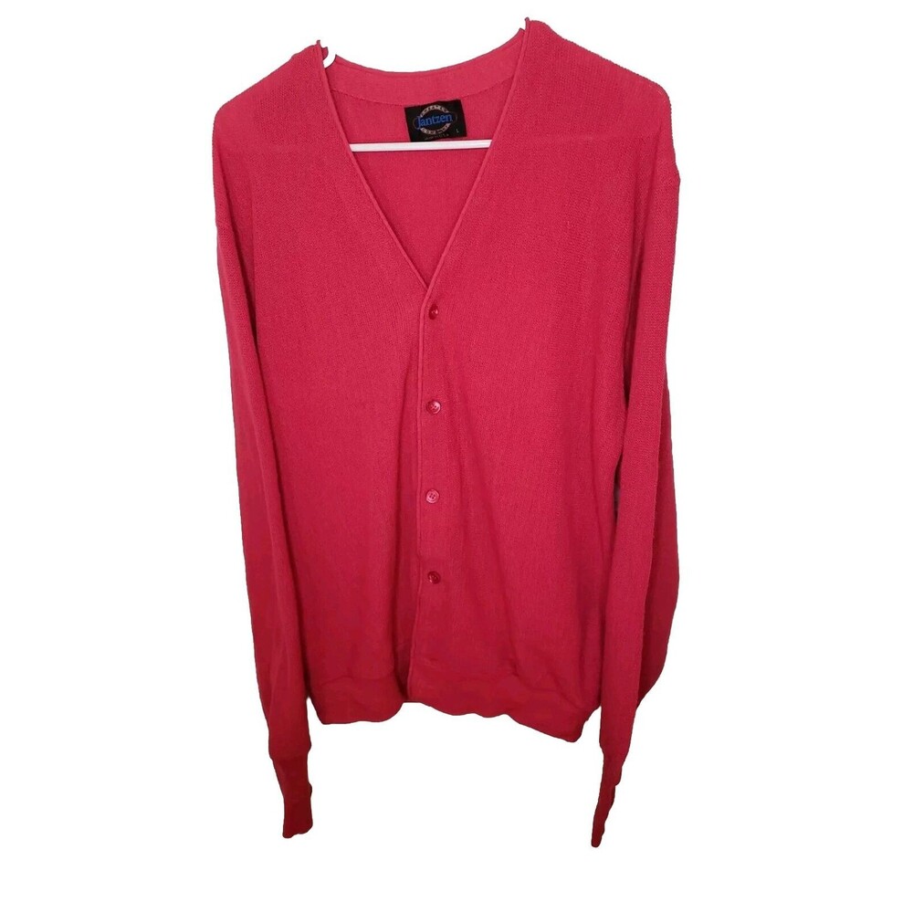 Jantzen Vintage Men's Cardigan Sweater Size Large